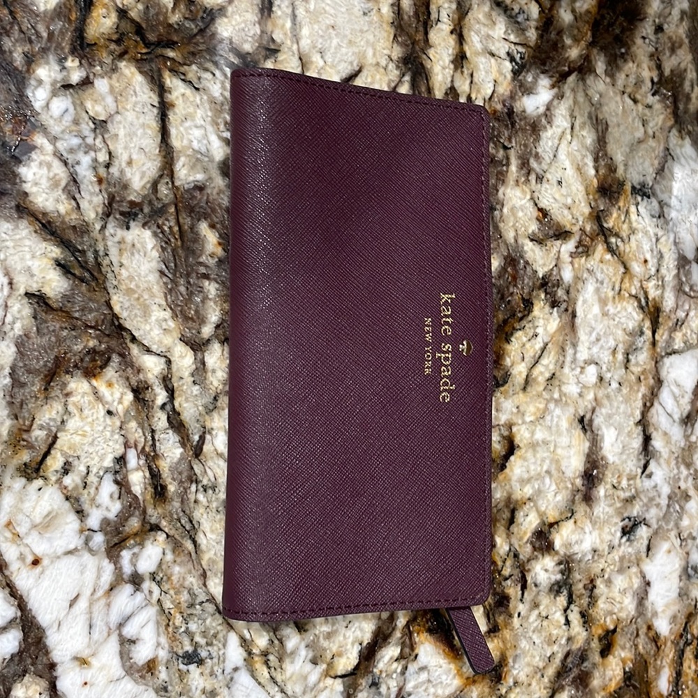 Kate spade maroon wallet